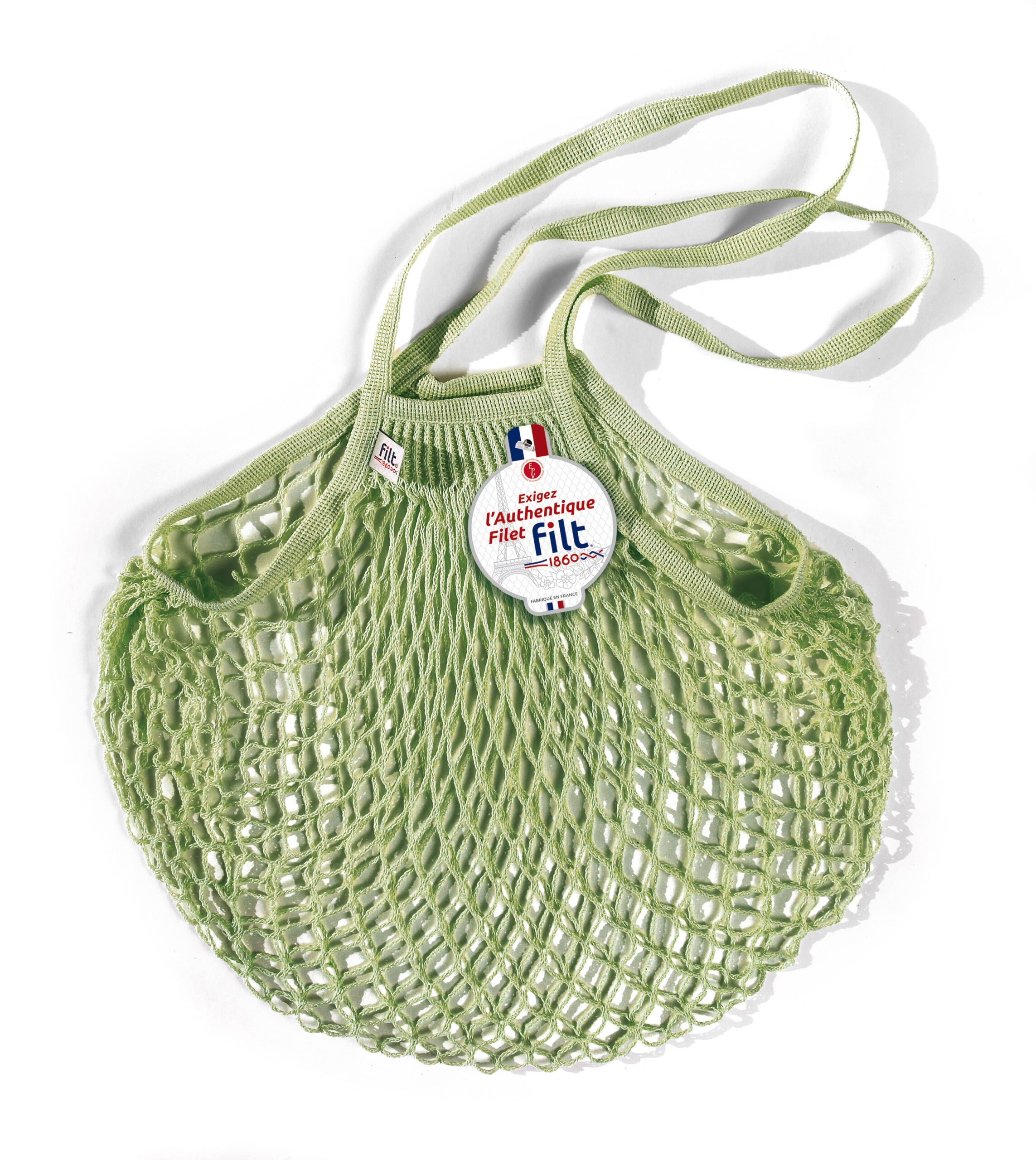 Filt1860 - Green Pergola shopping net with large handles