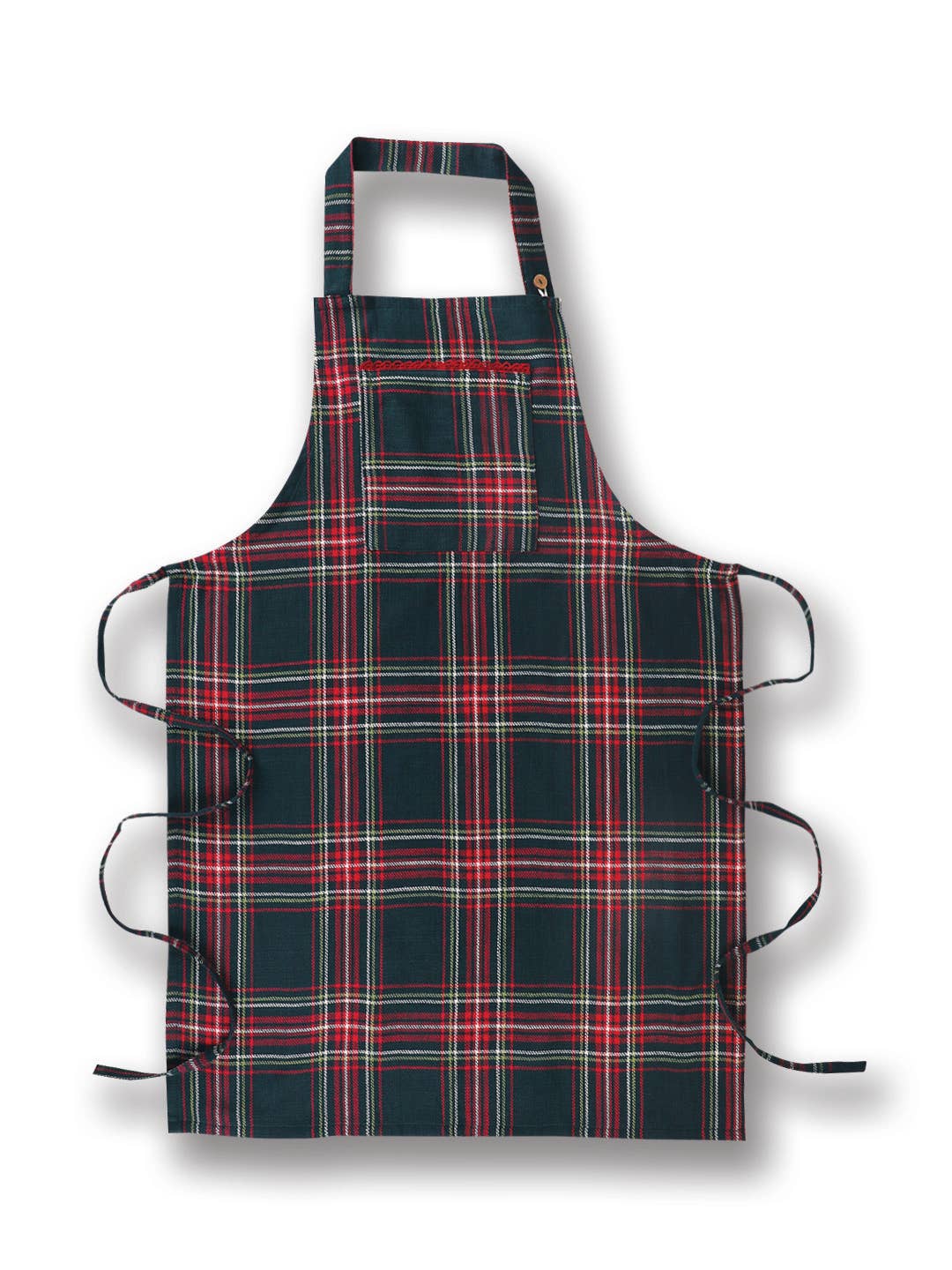 Evergreen Tartan Plaid Chef Apron: Dark Green