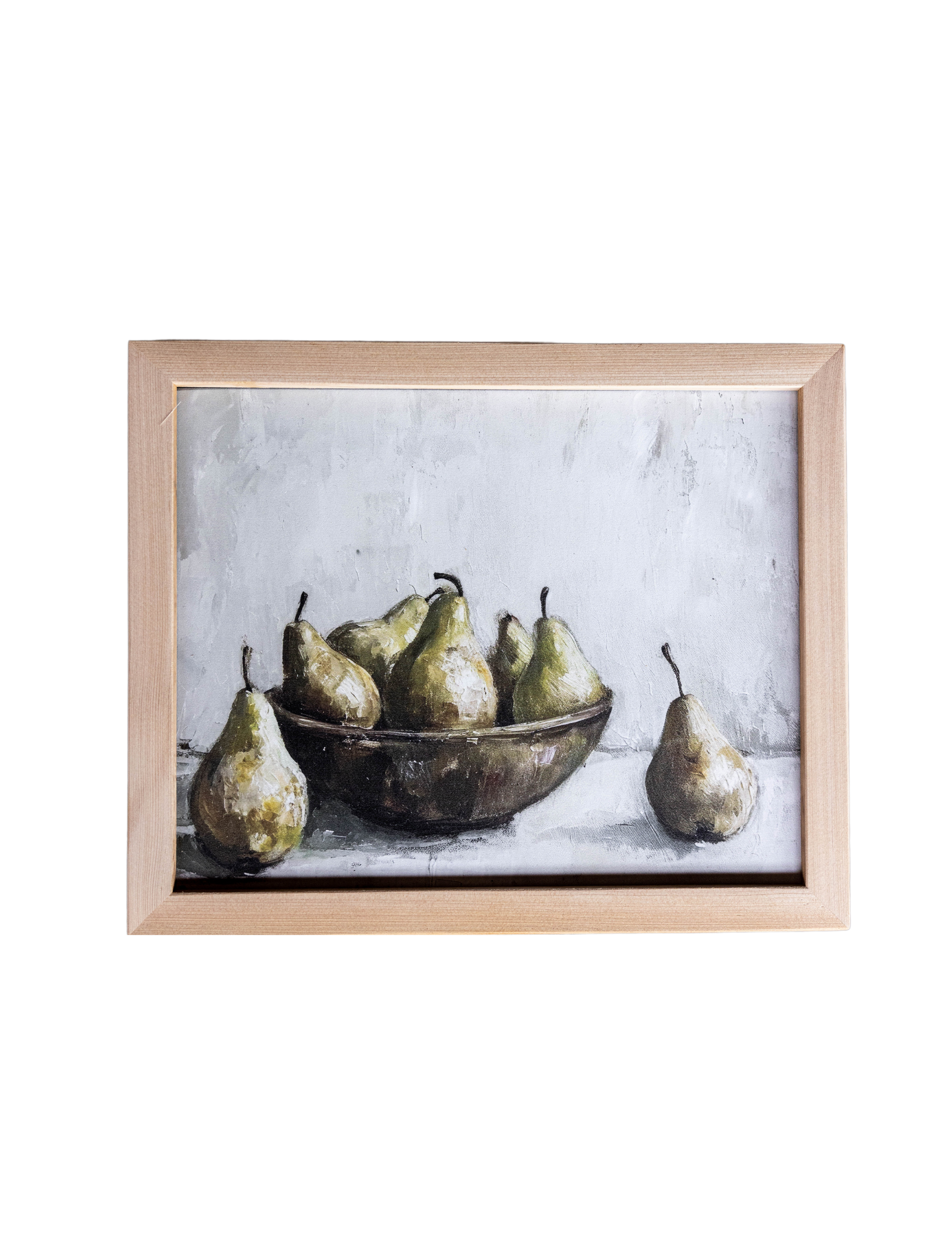 Luxe B Co - Watercolor Pears Pine Framed Art