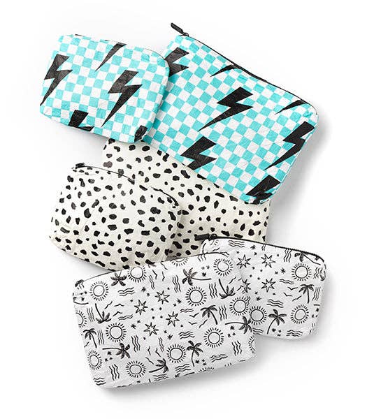 Local Beach Water Resistant Printed Pouch: Cheetah Medium - Image 2