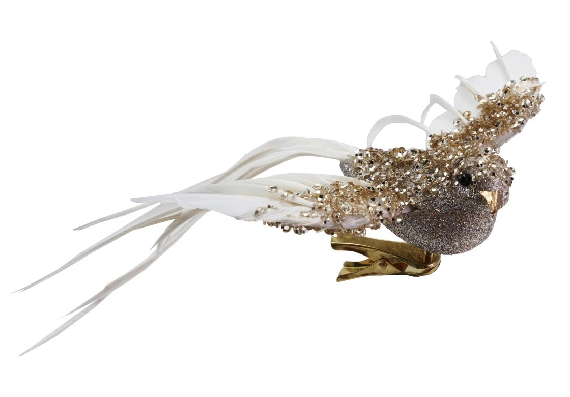 Foam & Feather Bird Clip-on Ornament