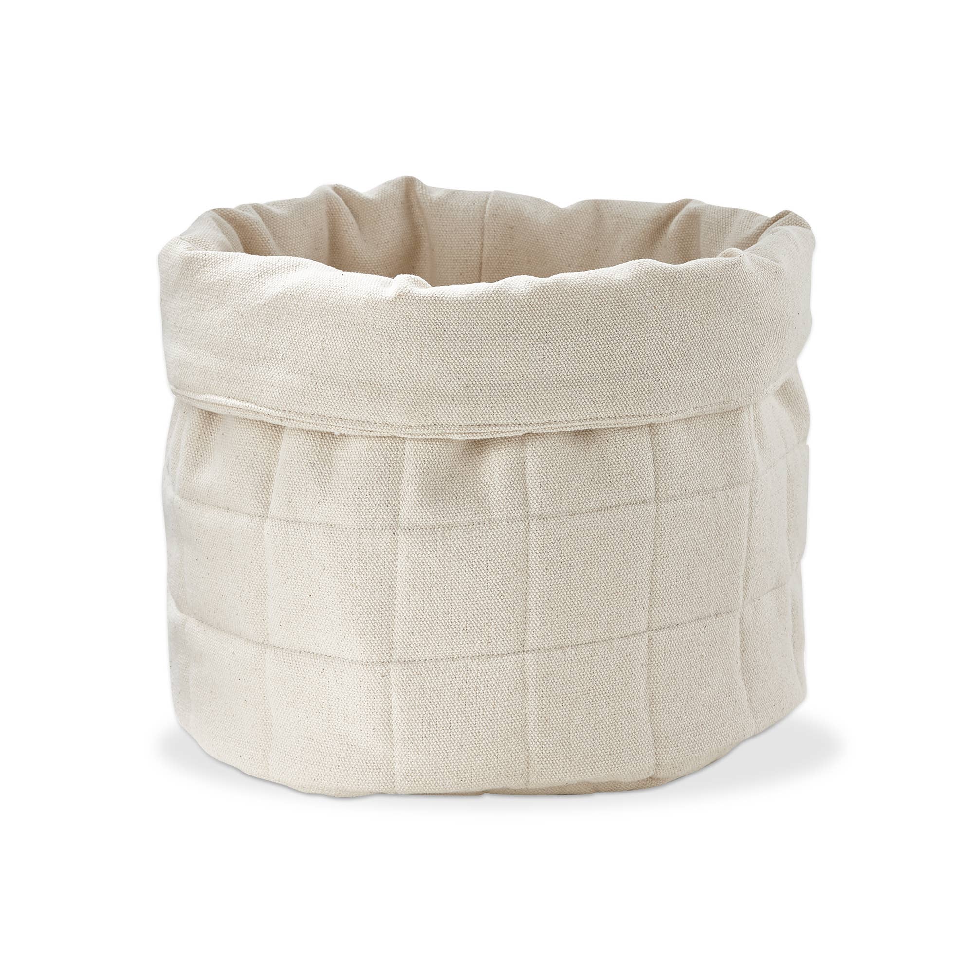 Quilted Bread Bag Basket - Natural