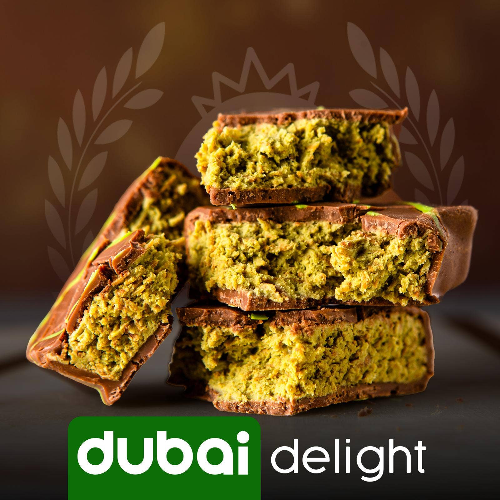 Famous Dubai Chocolate Bar, Premium Pistachio, 3.35 oz - Image 2