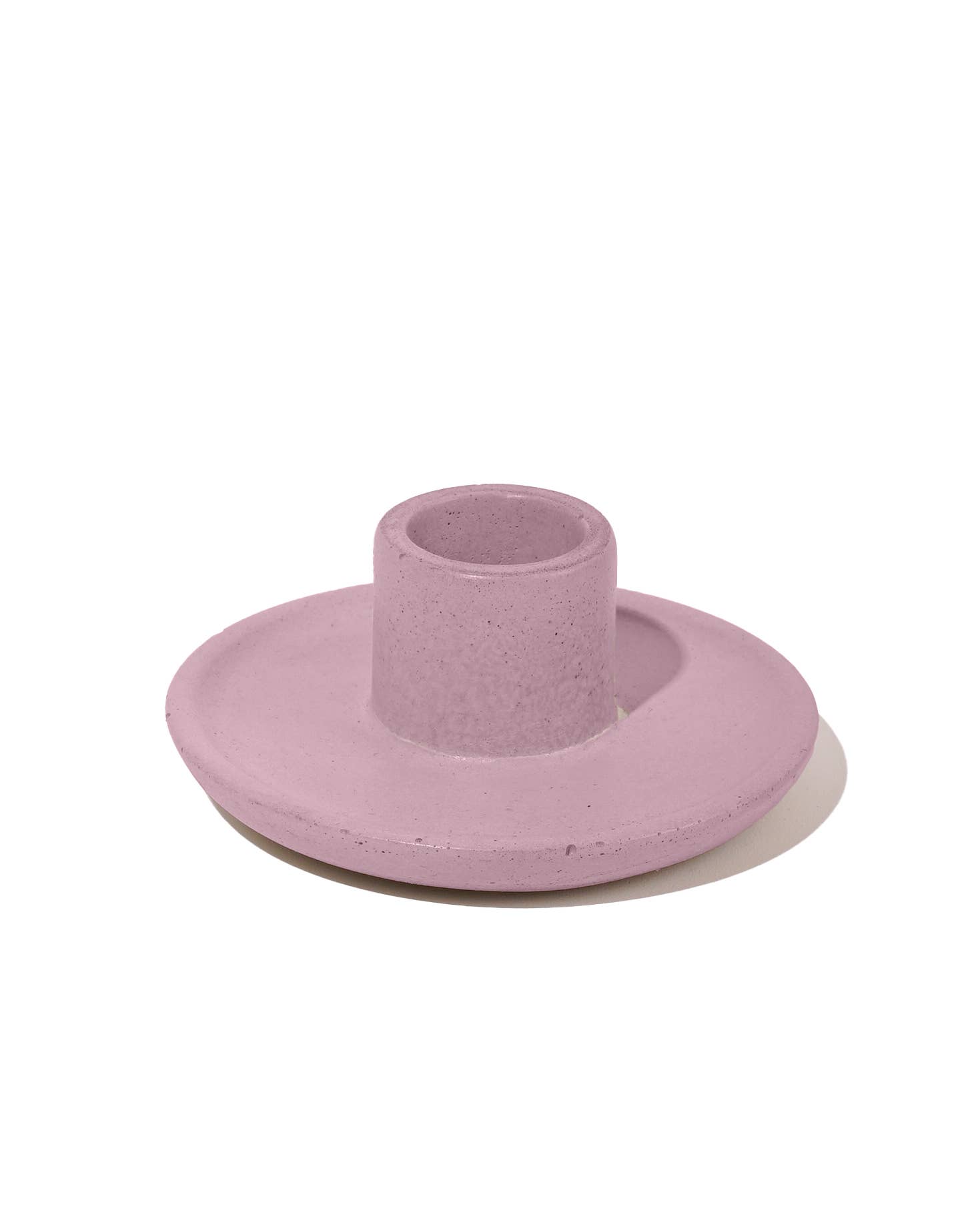 Ebb & Flow - Mesa Concrete Candlestick Holder - Lilac