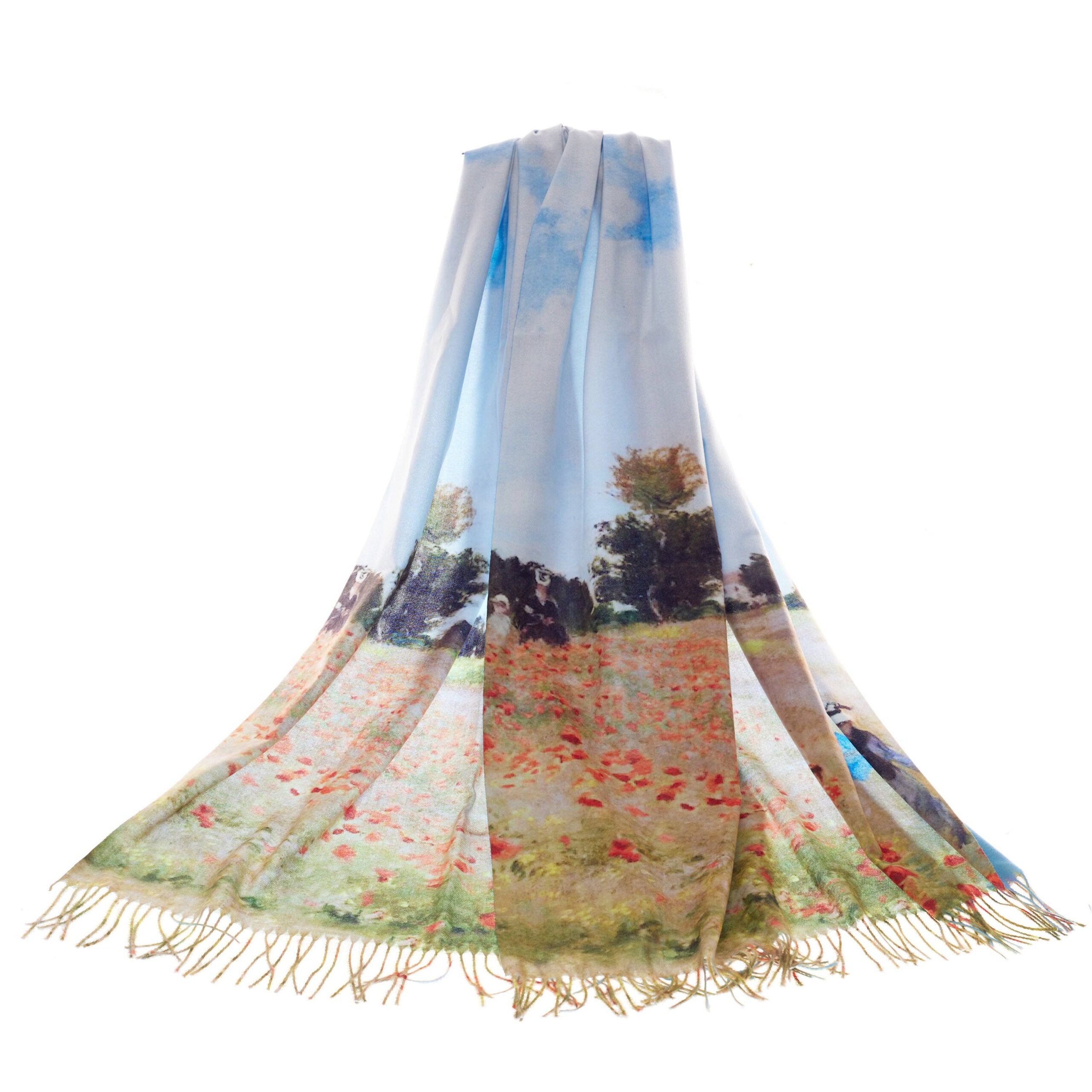 Claude Monet Poppy Field - Art Pashmina