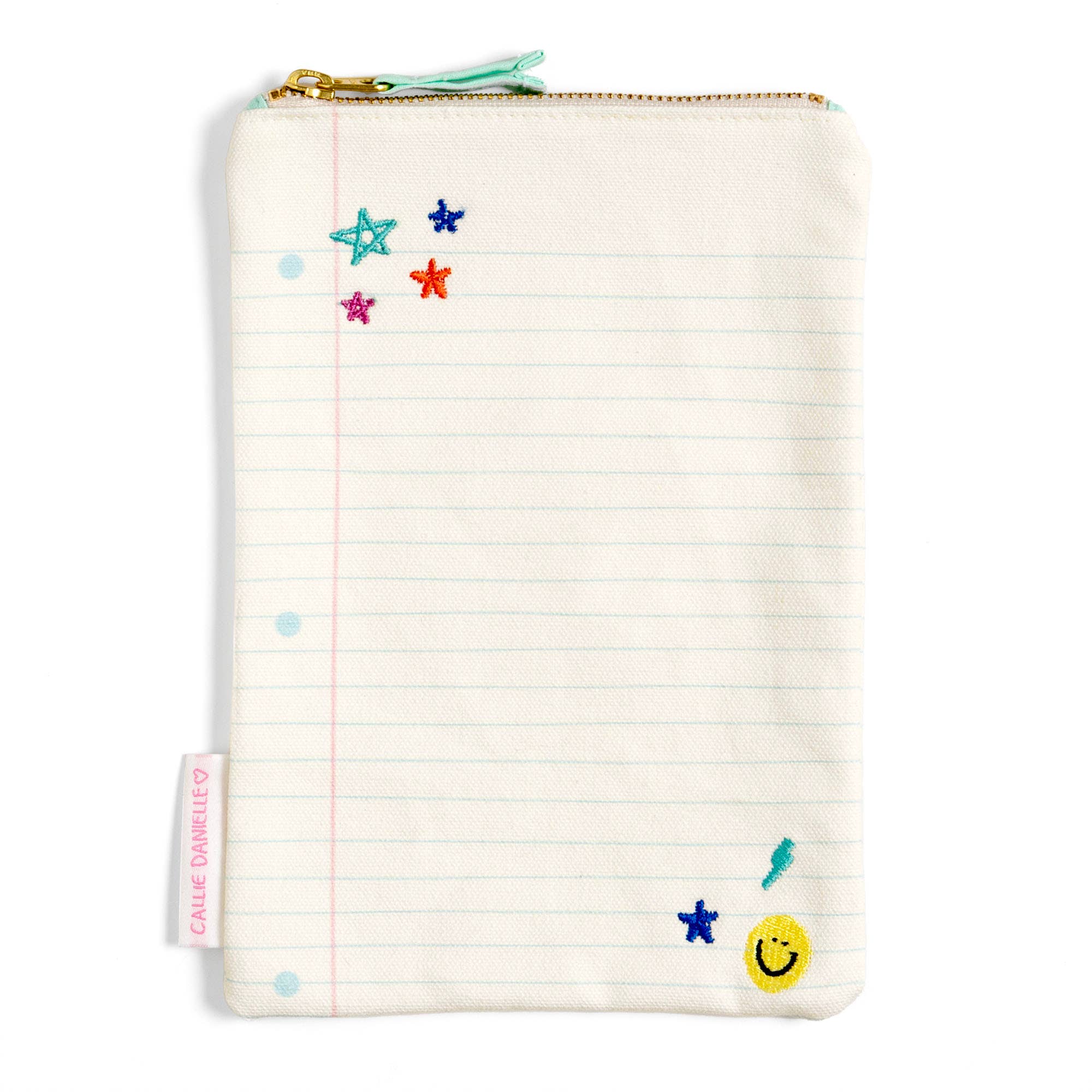 Ledger Paper Canvas Pouch