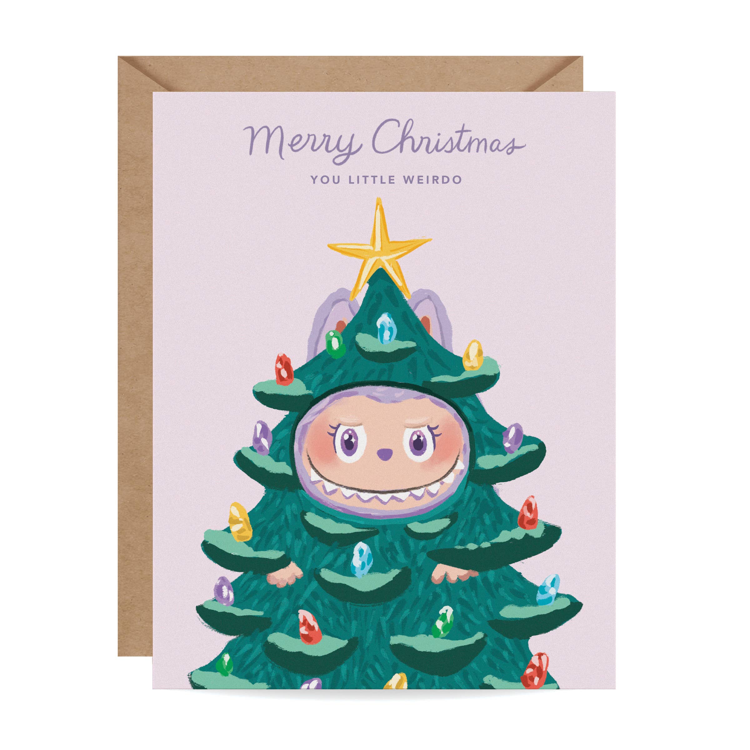 Greeting Card - Labubu Weirdo Christmas Card