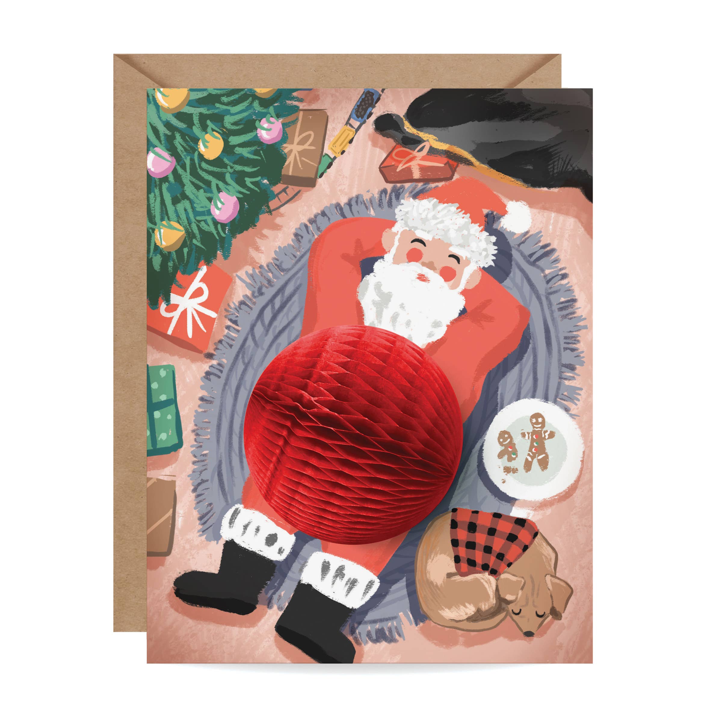 Pop-up Card - Santa Cookie Break - Holiday