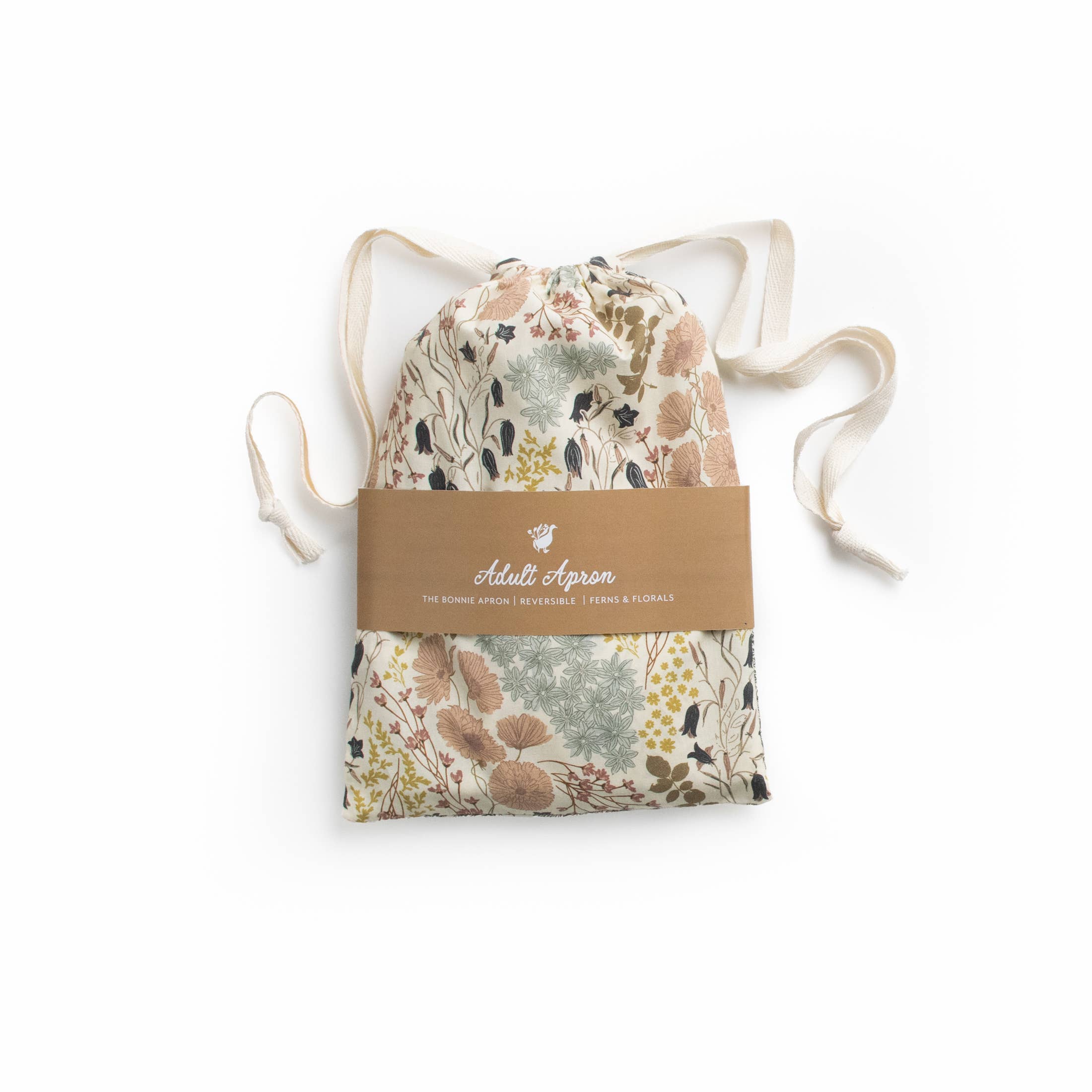The Bonnie Child's Apron | Reversible Fern & Floral Full Apron