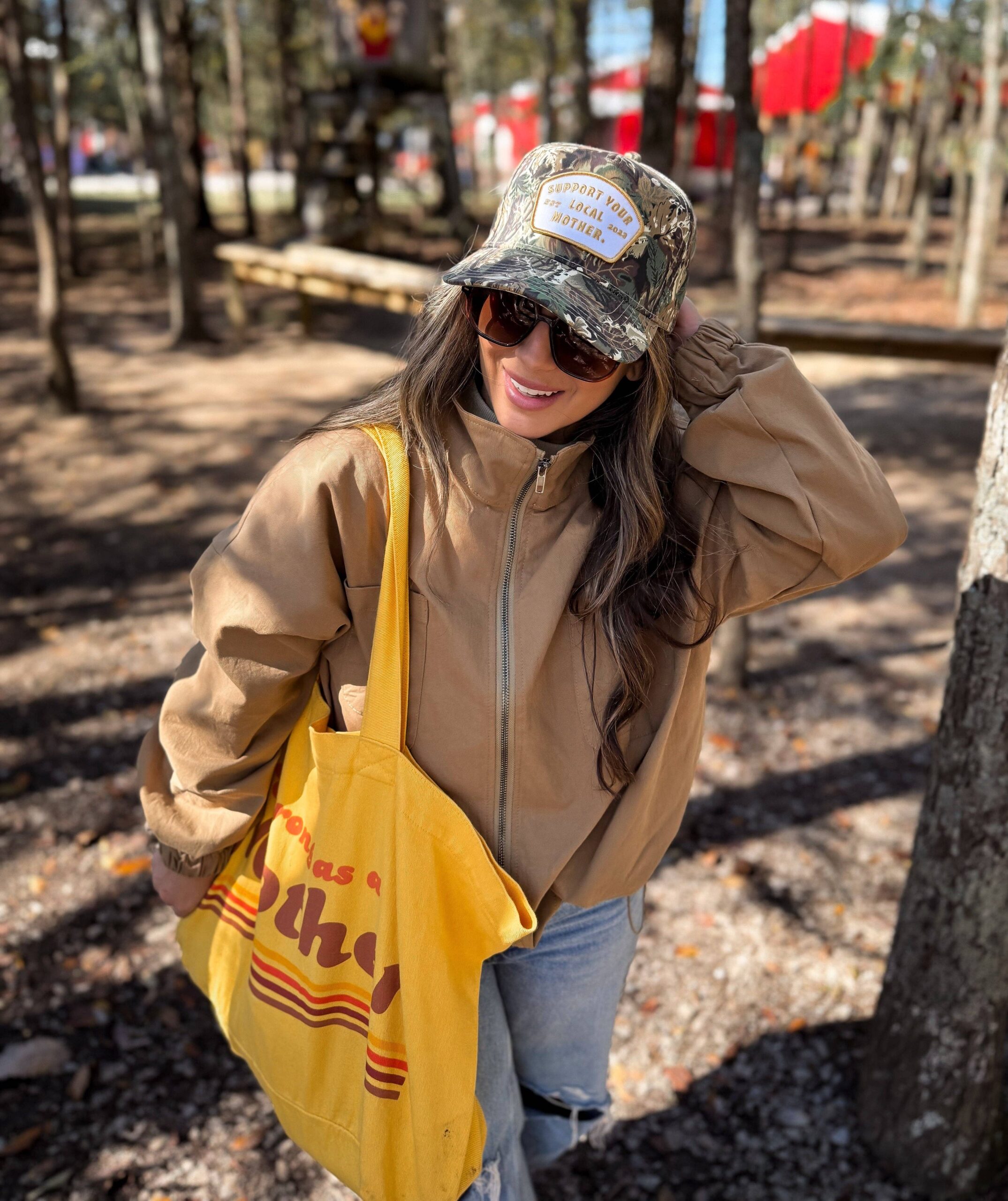 Strong as a mother® - Oversized Tote - Yellow: Yellow