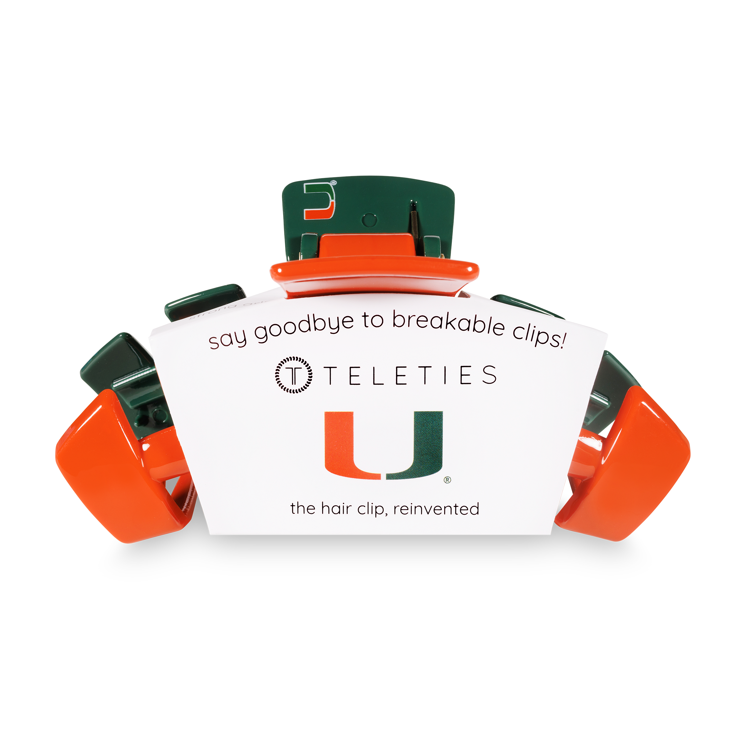 Classic College Hair Clip | Large | Univ. of Miami
