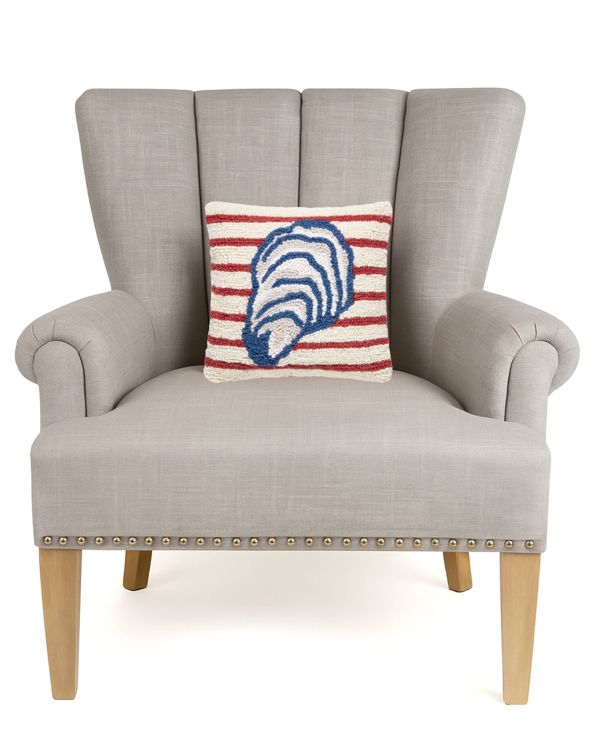 Stripe Oyster Hook Pillow